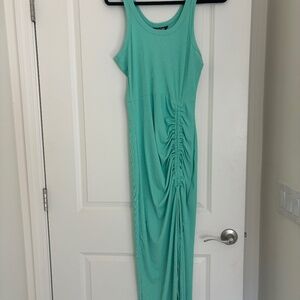 SEA GREEN ROUCHED SUNDRESS (M)